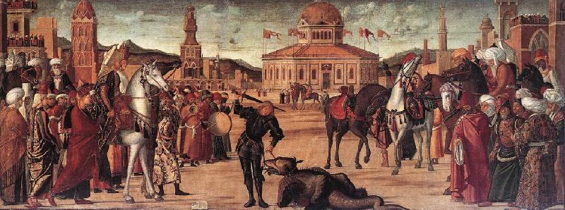 CARPACCIO, Vittore The Triumph of St George cxg china oil painting image